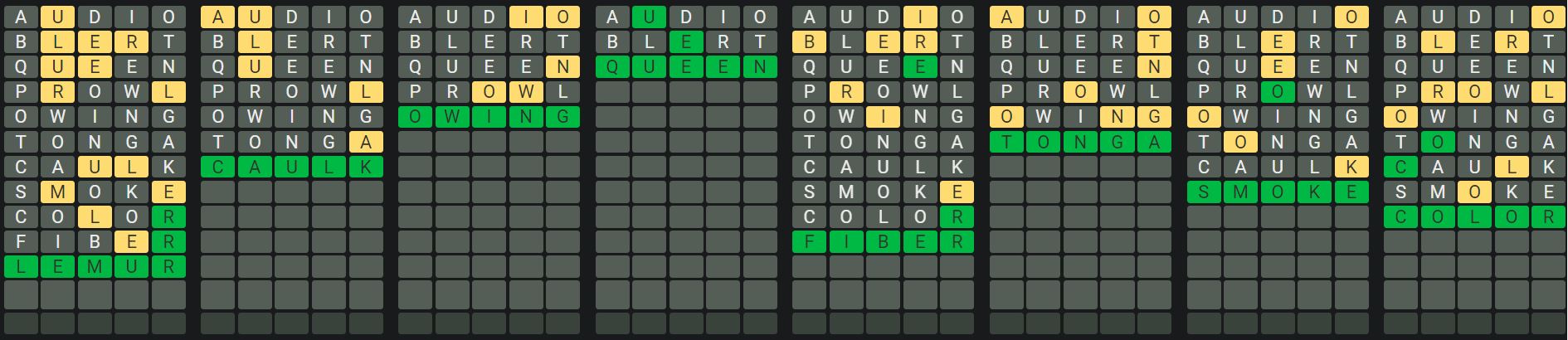 Daily Octordle Answer 567 - August 14th 2023