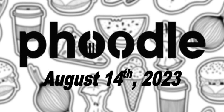 Daily Phoodle - 14th August 2023