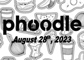 Daily Phoodle - 28th August 2023