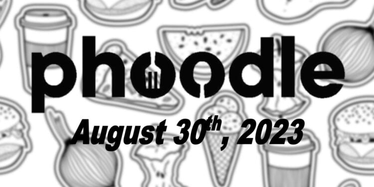 Daily Phoodle - 30th August 2023