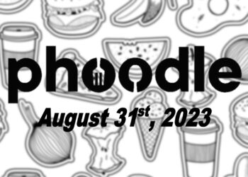 Daily Phoodle - 31st August 2023