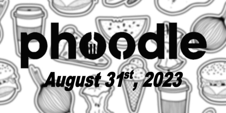 Daily Phoodle - 31st August 2023