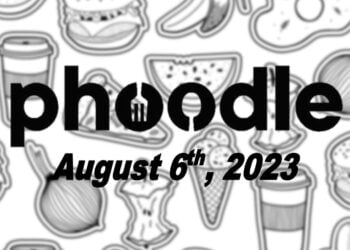 Daily Phoodle - 6th August 2023
