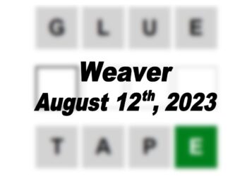 Daily Weaver Answers - 12th August 2023