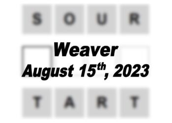 Daily Weaver Answers - 15th August 2023