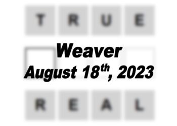 Daily Weaver Answers - 18th August 2023