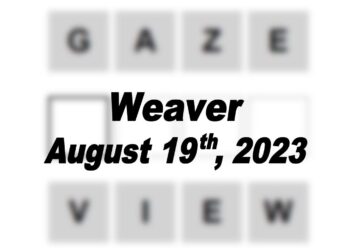 Daily Weaver Answers - 19th August 2023