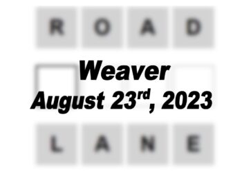 Daily Weaver Answers - 23rd August 2023