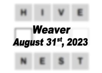 Daily Weaver Answers - 31st August 2023