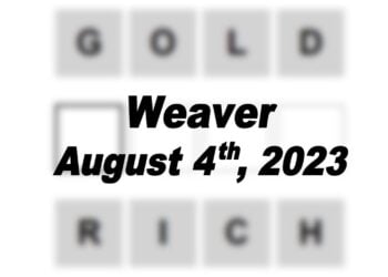 Daily Weaver Answers - 4th August 2023