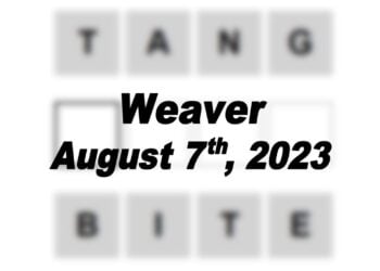 Daily Weaver Answers - 7th August 2023