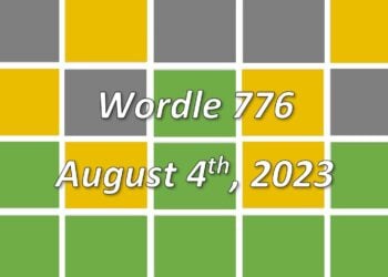 Daily Wordle 776 - 4th August 2023