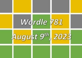Daily Wordle 781 - 9th August 2023