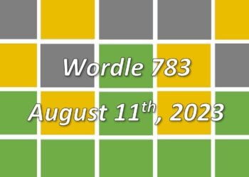 Daily Wordle 783 - 11th August 2023