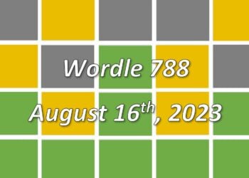 Daily Wordle 788 - 16th August 2023
