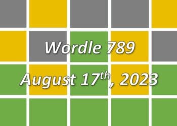 Daily Wordle 789 - 17th August 2023