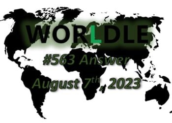 Daily Worldle 563 Answers - August 7th 2023