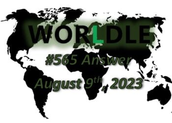 Daily Worldle 565 Answers - August 9th 2023