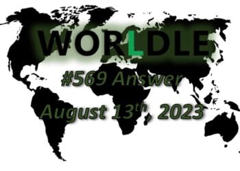 Daily Worldle 569 Answers - August 13th 2023