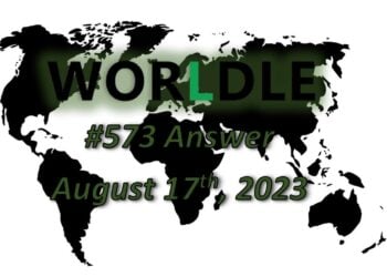 Daily Worldle 573 Answers - August 17th 2023