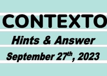 Daily Contexto 375 - September 27th 2023