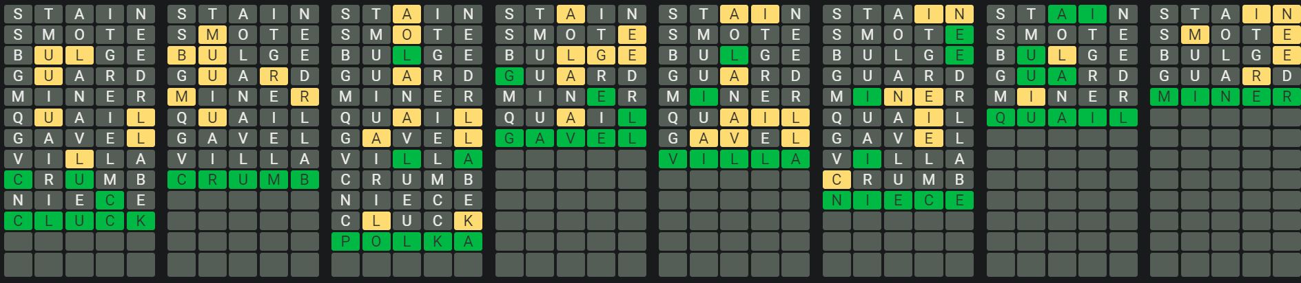 Daily Octordle 587 Rescue Answer - September 3rd 2023
