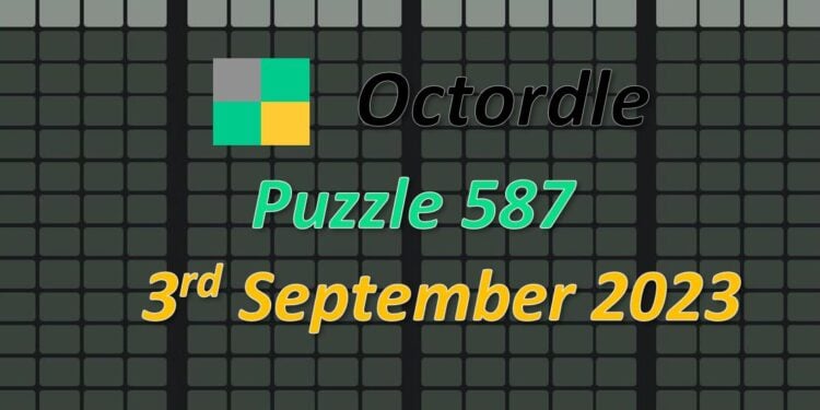 Daily Octordle 587 - September 3rd 2023