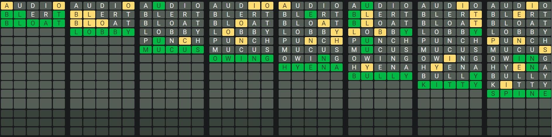 Daily Octordle 589 Sequence Answer - September 8th 2023