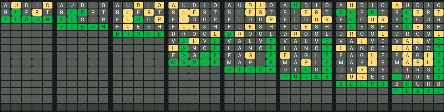 Daily Octordle 590 Sequence Answer - September 9th 2023