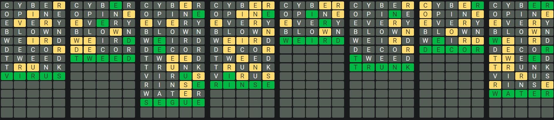 Daily Octordle 594 Rescue Answer - September 10th 2023