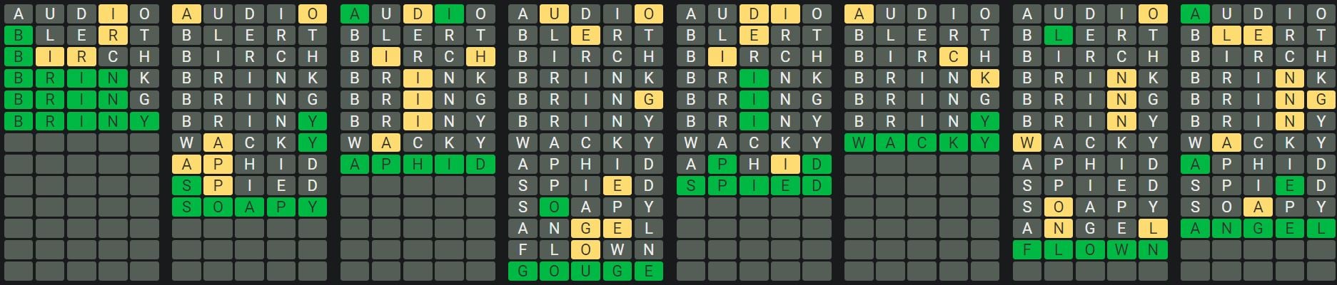 Daily Octordle Answer 594 - September 10th 2023