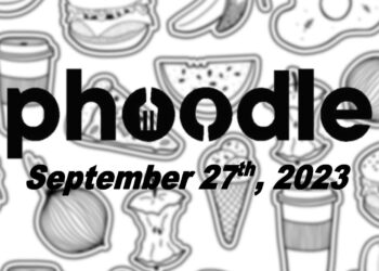 Daily Phoodle - 27th September 2023