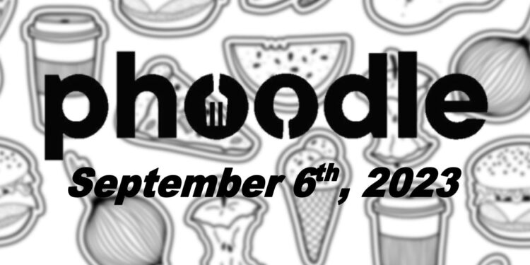 Daily Phoodle - 6th September 2023