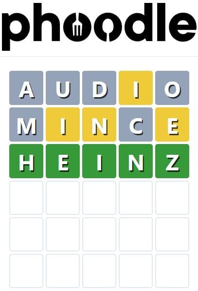 Daily Phoodle Answer 483 - 3rd September 2023