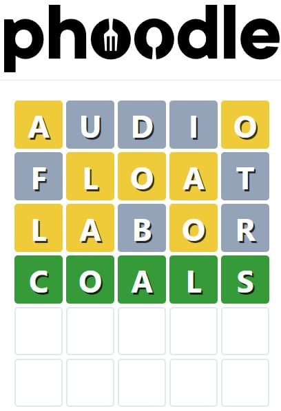 Daily Phoodle Answer 493 - 13th September 2023