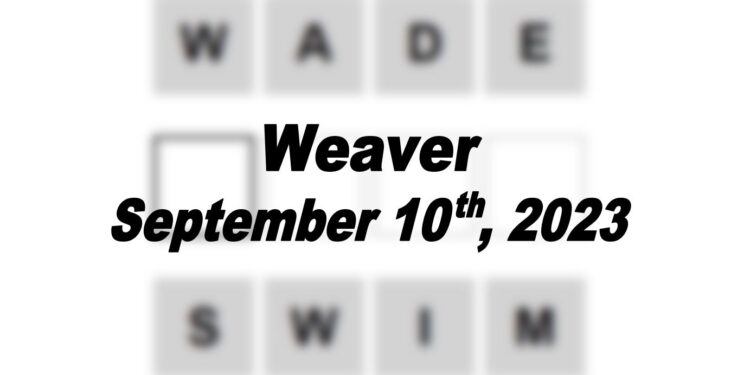 Daily Weaver Answers - 10th September 2023