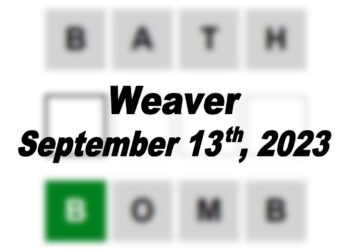 Daily Weaver Answers - 13th September 2023