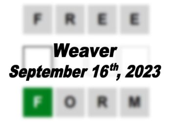 Daily Weaver Answers - 16th September 2023