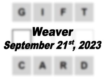 Daily Weaver Answers - 21st September 2023