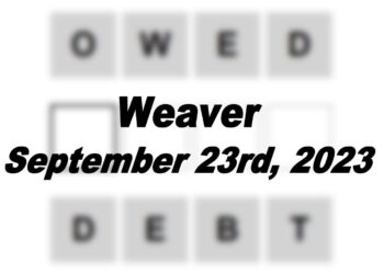 Daily Weaver Answers - 23rd September 2023