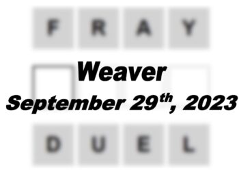 Daily Weaver Answers - 29th September 2023