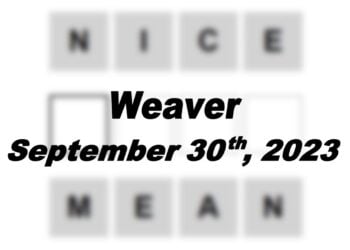 Daily Weaver Answers - 30th September 2023
