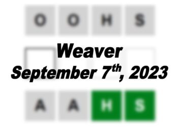 Daily Weaver Answers - 7th September 2023