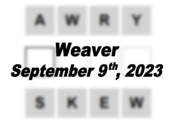 Daily Weaver Answers - 9th September 2023