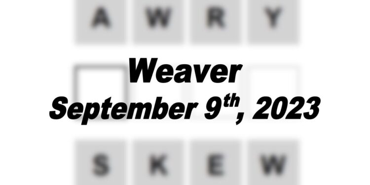 Daily Weaver Answers - 9th September 2023