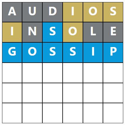 Daily Word Hurdle #1187 Morning Answer - 3rd September 2023