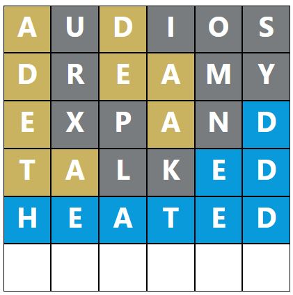 Daily Word Hurdle #1188 Afternoon Answer - 3rd September 2023