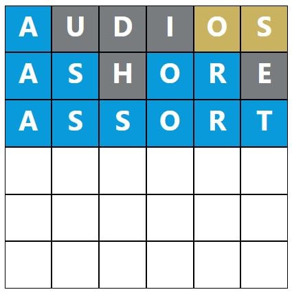 Daily Word Hurdle #1191 Morning Answer - 5th September 2023