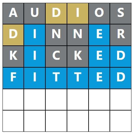 Daily Word Hurdle #1192 Afternoon Answer - 5th September 2023