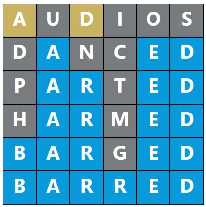 Daily Word Hurdle #1207 Morning Answer - 13th September 2023